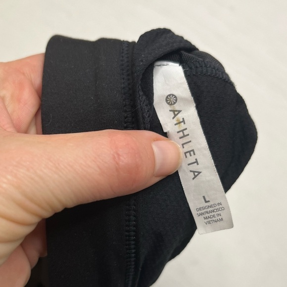 Athleta Ascent Bra Black T-Back Sports Bra A-C - Picture 7 of 9